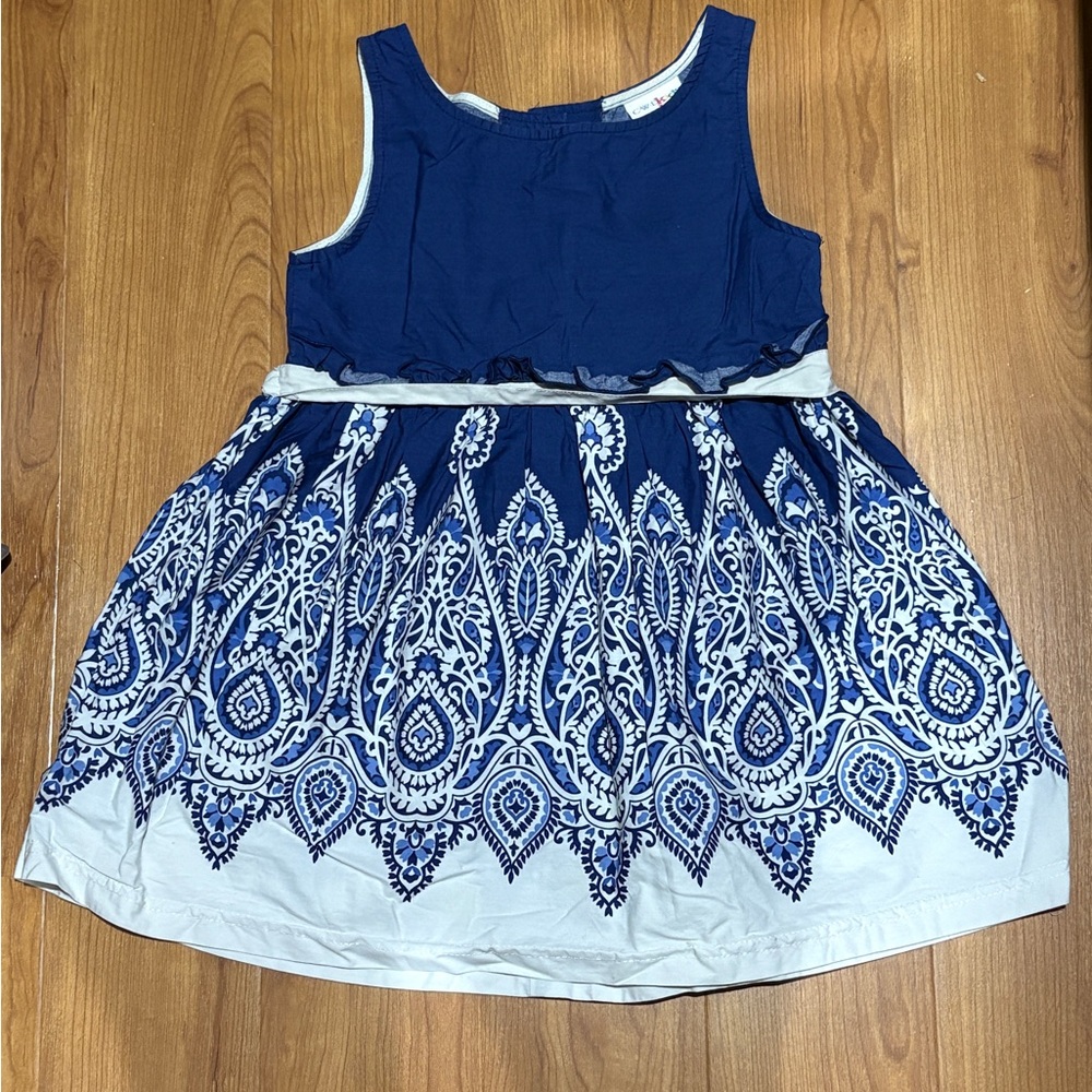 CWD Navy & White Sleeveless  Dress